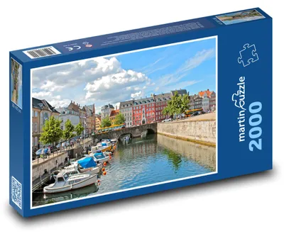 Obrázok produktu pre Puzzle 2000 Kodaň - Dánsko, lode - martinpuzzle