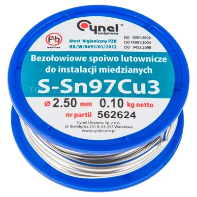 Image de Topex Cynel Lot 2,5 mm sn97%