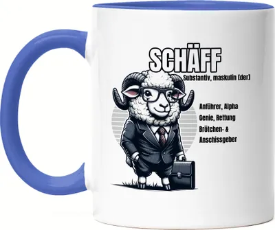 Produktbild von Schäff Begriffsdefinition Design Tasse Blau - Chef Büro Kollegen Humor