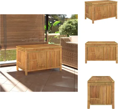 Produktbild von vidaXL Gartentruhe 90x52x55 cm Bambus -  Gartenboxen
