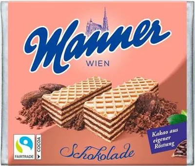 Obrázek produktu pro Oplatky "Manner Schokolade", čokoláda, 75 g, MANNER 52475