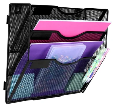 Produktbild von Omgoods – Wandorganisator mit 3 Fächern für A4-Dokumente und Zeitschriften