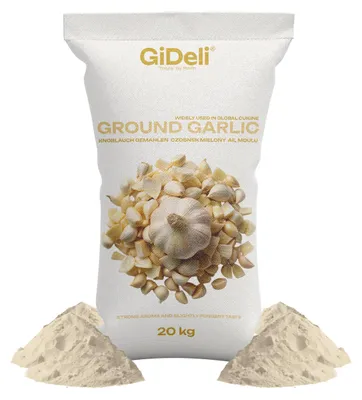 Image de Ail en poudre moulu 20 kg, pur et naturel, pour viande, légumes et poisson, saveur intense, GiDeli