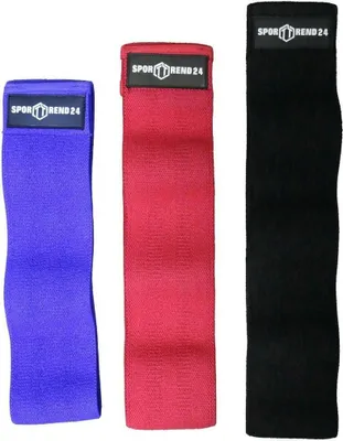 Produktbild von Sporttrend 24® Loop Bänder in verschiedenen Stärken und Farben | Breite 8cm, Komplett-Set 3 Bänder