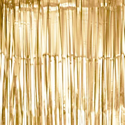 Produktbild von Oblique Unique Lametta Vorhang für Weihnachten Silvester Geburtstag Deko Party Fasching Karneval - matt bronze