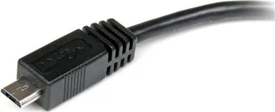 Obrázek produktu pro StarTech.com UUSBMUSBMF6, 0,15 m, Mini-USB B, Micro-USB A, Samec/samice, Černá