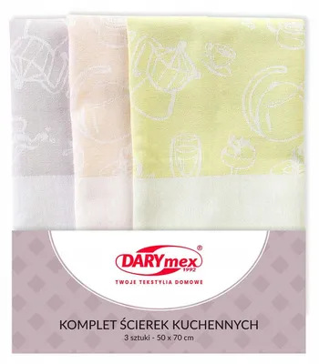 Produktbild von Darymex Skrzacik Küchentuch Set 3 Stück Jacquard 50x70 cm Baumwolle