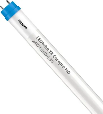 Produktbild von Philips LED Röhre T8 CorePro (EM/Mains) High Output 24W 2500lm - 830 Warmweiß | 150cm - Ersatz Für 58W