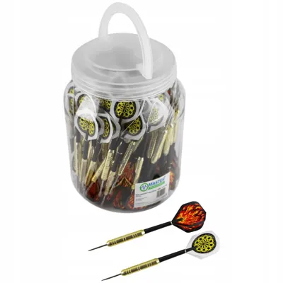 Obrázek produktu pro Šipky MASTER Plated Brass 100ks - steel 16g