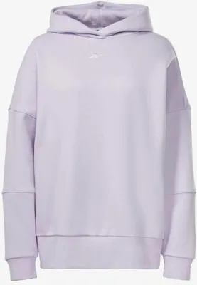 Produktbild von Reebok Locker geschnittener Hoodie HS7781 Lila aus Baumwoll-Mischung mit Rippbündchen