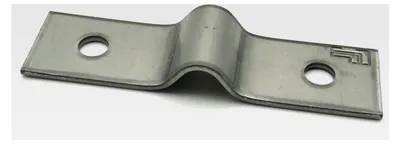 Produktbild von 100x Doppelstabmattenzaun Pfostenbefestigung Mattenhalter Spanndraht Maschendrahtzaun 6mm Edelstahl Silber