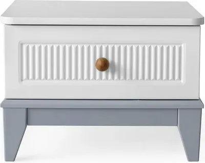 Image de Table de chevet pour enfants Table de chevet chambre d'enfant bois blanc Table Nouveau