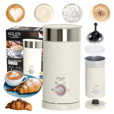 Produktbild von Adler AD 4495 Milchschäumer/-wärmer Automatischer Milchaufschäumer/-wärmer Beige