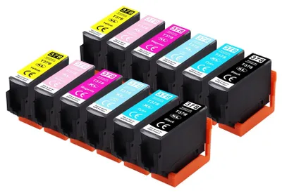Immagine prodotto di 12 cartucce d'inchiostro 378XL, compatibili con le stampanti Epson Expression Photo