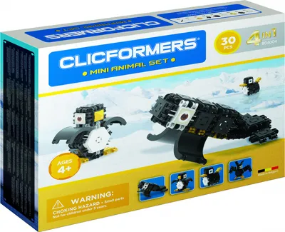 Zdjęcie produktu dla Zestaw do budowania Clicformers - Mini Animal Set 30 sztuk