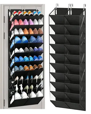 Image de Rangement à chaussures au-dessus de la porte, pour 30 paires, suspendu, idéal pour l'organisation