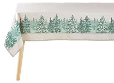 Tischdecke rechteckig 150x240 cm Polyester Weihnachten