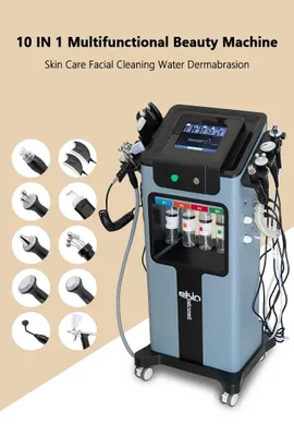 Produktbild von 10-in-1 Sauerstoff-Hautpflegemaschine - Professionelles Peelinggerät - Entfernung abgestorbener Haut - Elektrisch - 220–240 V - EU-Stecker - Salonqualität