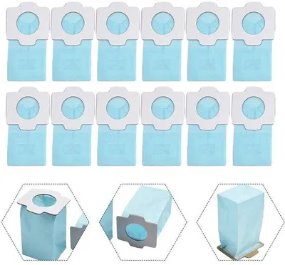 Produktbild von Blauw Antibacterieel Stofzakken voor Acustofzuiger 12 Stuks