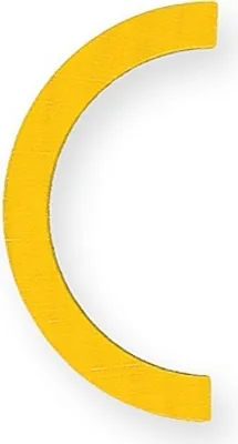 Produktbild von SINA Legematerial Halbringe in 4 Farben - Größe 46mm (grün)