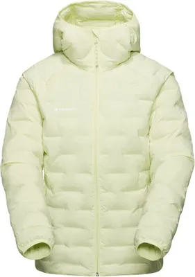 Hellgelbe Mammut Sender IN Hooded Jacke mit Kapuze und durchgehendem Reißverschluss