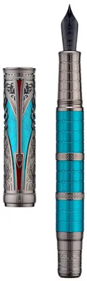 Image de Stylo plume turquoise avec plume extra fine