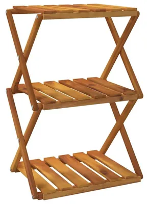 Image de Étagère pliante en bois avec 3 étagères