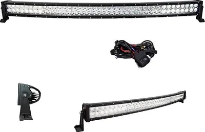 Produktbild von LED-Lichtleiste, gebogenes Design, Offroad-Fahrzeugbeleuchtung, 42in mit Draht