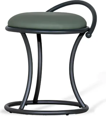 Immagine prodotto di Sgabello in pelle verde Sgabello da bar di design Soggiorno Sgabello alto