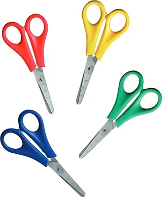 Produktbild von Bastelschere für Rechtshänder 13,5 cm farbig sortiert