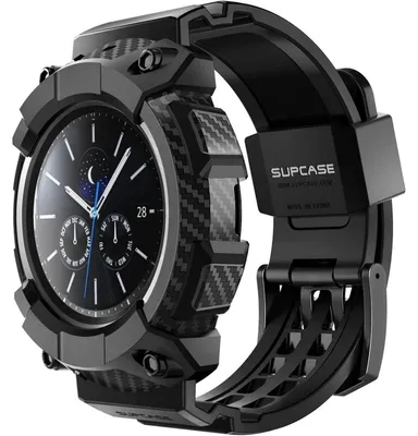 Immagine prodotto di Custodia protettiva robusta per Galaxy Watch 3 45 mm, con cinturino nero