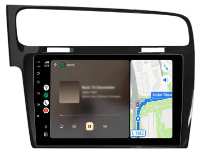 Obrázok produktu pre Autorádio s Androidom pre VW Golf 7 VII MK7 2013–2017, bezdrôtové pripojenie, CarPlay, Android Auto, WiFi, GPS navigácia, RDS, DSP, DAB+, Bluetooth, 10 palcov, 2+64 GB