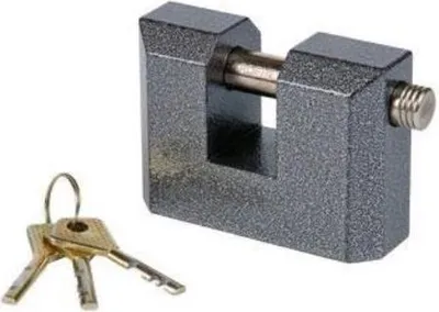 Produktbild von Vorhängeschloss 95/65mm Vorhangschloss Schloss mit 3 Schlüssel Sicherheit 10