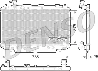 Obrázek produktu pro DENSO Chladič, chlazení motoru DRM50065
