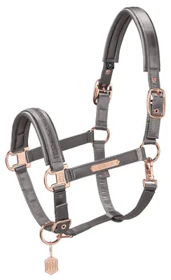 Produktbild von Eskadron HERITAGE Halfter mit Doppelschnalle " SATIN JEWEL " Größe - Warmblut Farbe - basaltgrey