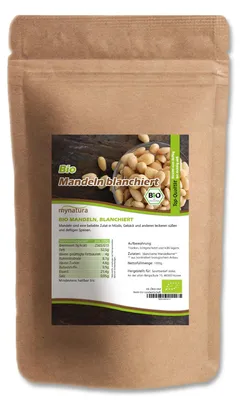 Produktbild von Blanchierte -Mandelkerne von Mynatura (ab 1kg) - 1 Beutel