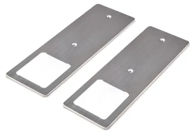 Image de kalb | Lampes LED à encastrer en acier inoxydable brossé 5 W - Lot de 2 lampes de cuisine, lumière blanche chaude
