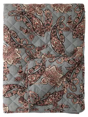 Produktbild von Chic Antique Quilt AIX Opal Taupe mit Paisley Muster 180x130 cm Tagesdecke