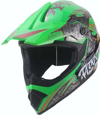 Produktbild von Crosshelm Helm Kinderhelm Motorradhelm Motocross Mejia Hellgrün Größe L