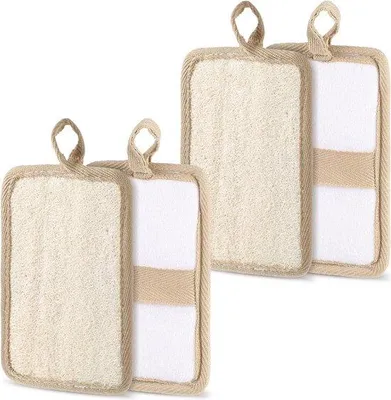 Produktbild von Loofah-Exfolierpads für tiefgreifende Hautreinigung - für die Gesamtbevölkerung