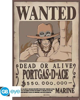 Produktbild von ONE PIECE - Poster Wanted Ace (91.5x61)