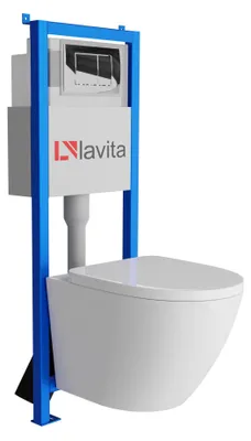 Produktbild von LAVITA WC-Set SOFI LAV 101 LAV 200.1.2 spülrandlos Chrom