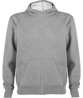 Immagine prodotto di Roly - Felpa con cappuccio "Montblanc" con zip integrale da uomo LT4812 (XL) (grigio melange)