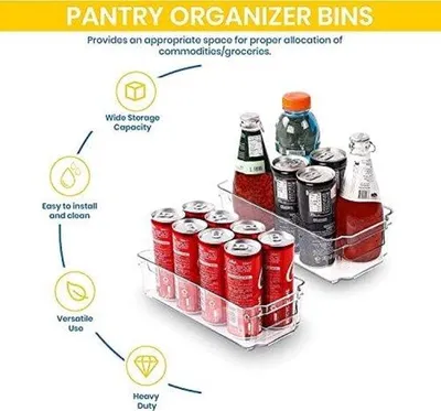 Produktbild von Famanu Aufbewahrungsboxen Set - stapelbar, transparent, 10 Stück