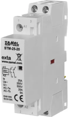 Image de Zamel | Contacteur modulaire STM-63-40 - 63A - 230V AC - 4 NO - Automatisation efficace
