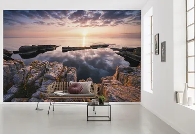 Produktbild von Komar Vlies Fototapete - Spiegelküste - Größe: 368 x 248 cm (Breite x Höhe)