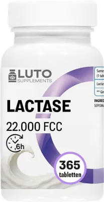 Produktbild von LUTO Supplements Laktase 22.000 Depot – 365 Tabletten
