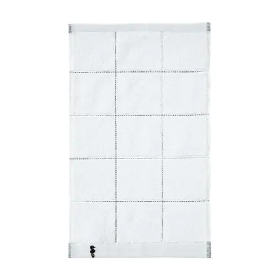 Produktbild von Seahorse Grid Gästehandtücher - 30 x 50 cm - Weiß - 3 Stück