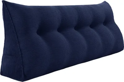 Zdjęcie produktu dla Duża ergonomiczna poduszka klinowa pod zagłówek ze sztruksu, poduszka do czytania, poduszka klinowa, poduszka na plecy, poduszka wypoczynkowa, poduszka dekoracyjna
