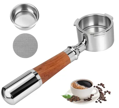 Bodenloser Siebträger 51 mm für DeLonghi Dedica, Edelstahl